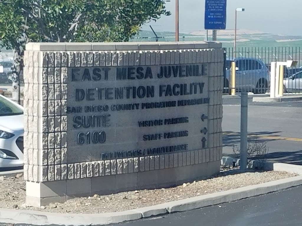 East Mesa Juvenile Detention Facility | 446 Alta Rd #6100, San Diego, CA 92158 | Phone: (619) 671-4400