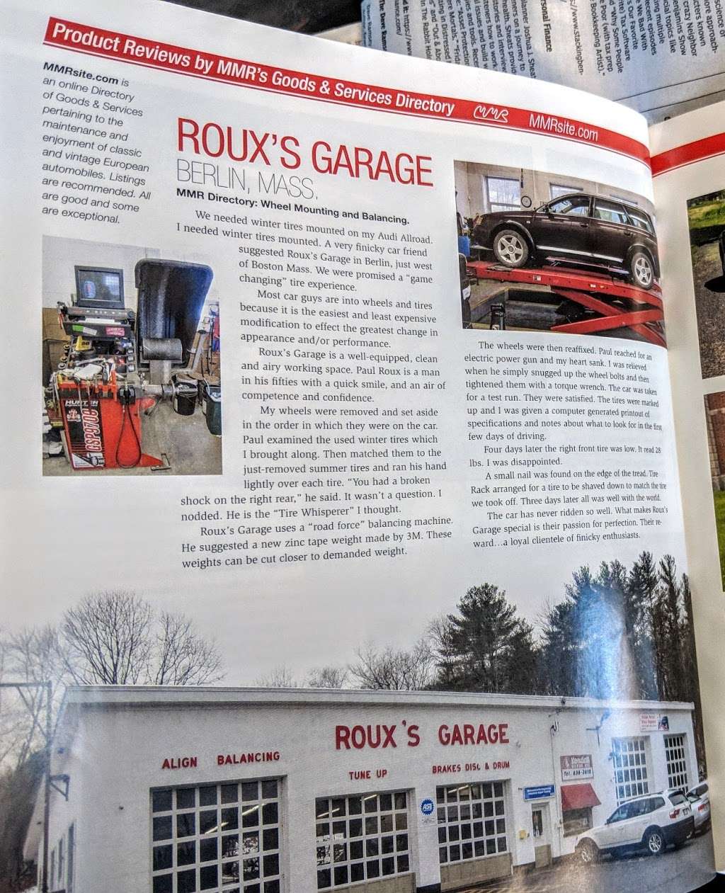 Rouxs Garage | 302 West St, Berlin, MA 01503, USA | Phone: (978) 838-2810