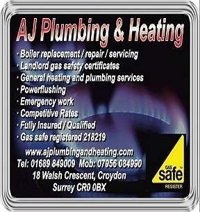 AJ Plumbing & Heating | 18 Walsh Cres, New Addington, Croydon CR0 0BX, UK | Phone: 07956 084990