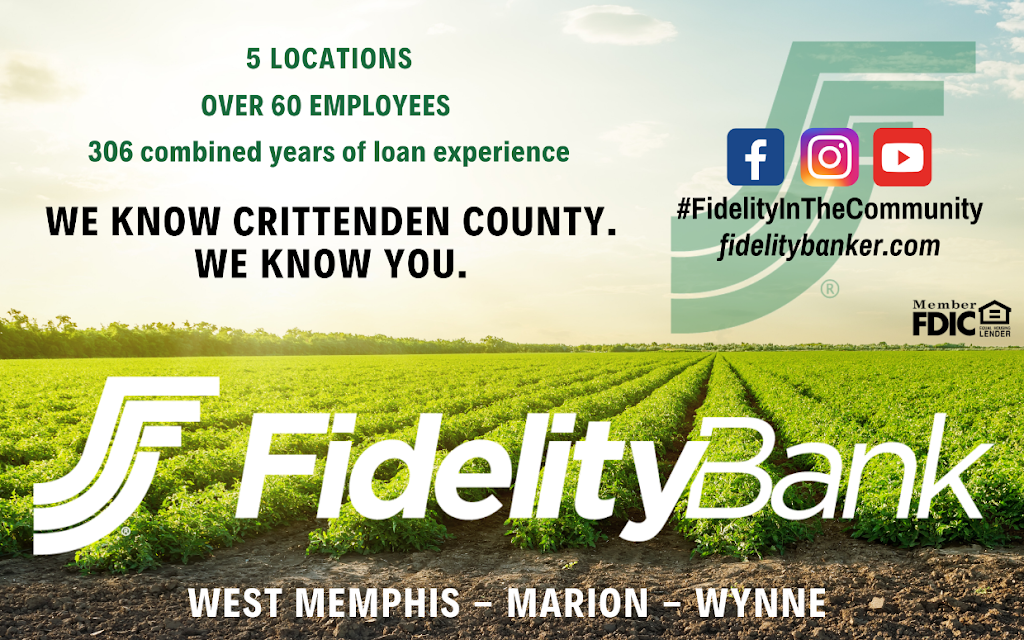 Fidelity Bank | 350 W Service Rd, West Memphis, AR 72301, USA | Phone: (870) 732-8700