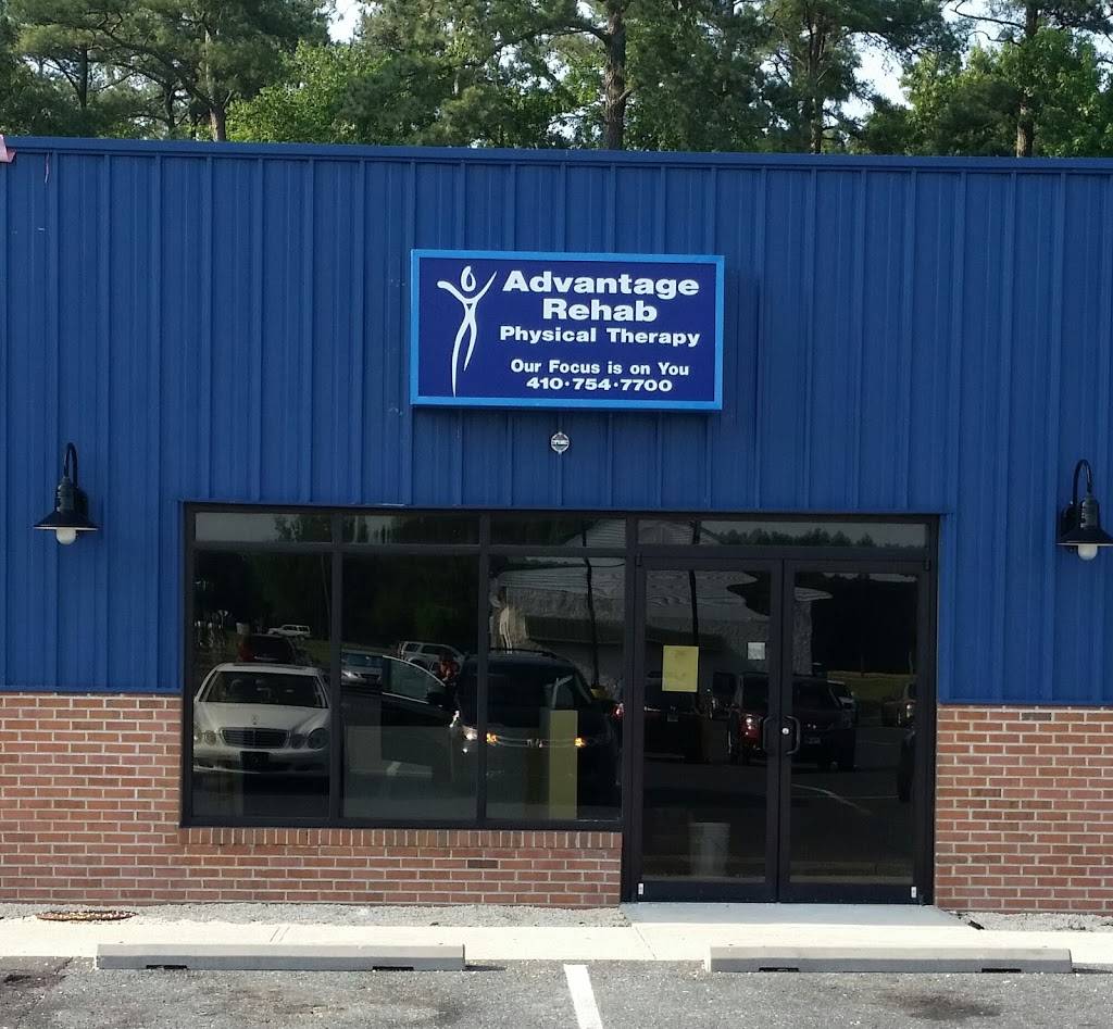 Advantage Rehab Physical Therapy & Sports Medicine | 4006 Hayman Dr, Federalsburg, MD 21632, USA | Phone: (410) 754-7700