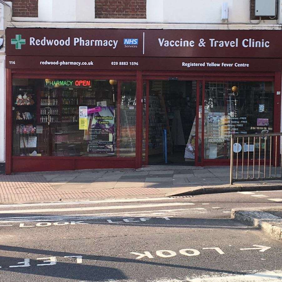 Redwood Pharmacy: Vaccine & Travel Clinic. | 116 Alexandra Park Rd, London N10 2AH, UK | Phone: 020 8883 1596