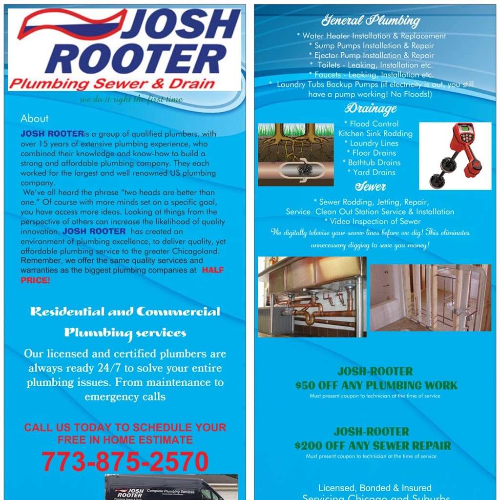 JOSH-ROOTER Plumbing | 8548 Gross Point Rd, Skokie, IL 60077 | Phone: (773) 875-2570