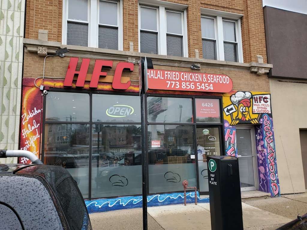 Hfc halal fried chicken and seafood | 6426 N Western Ave, Chicago, IL 60645, USA | Phone: (773) 856-5454