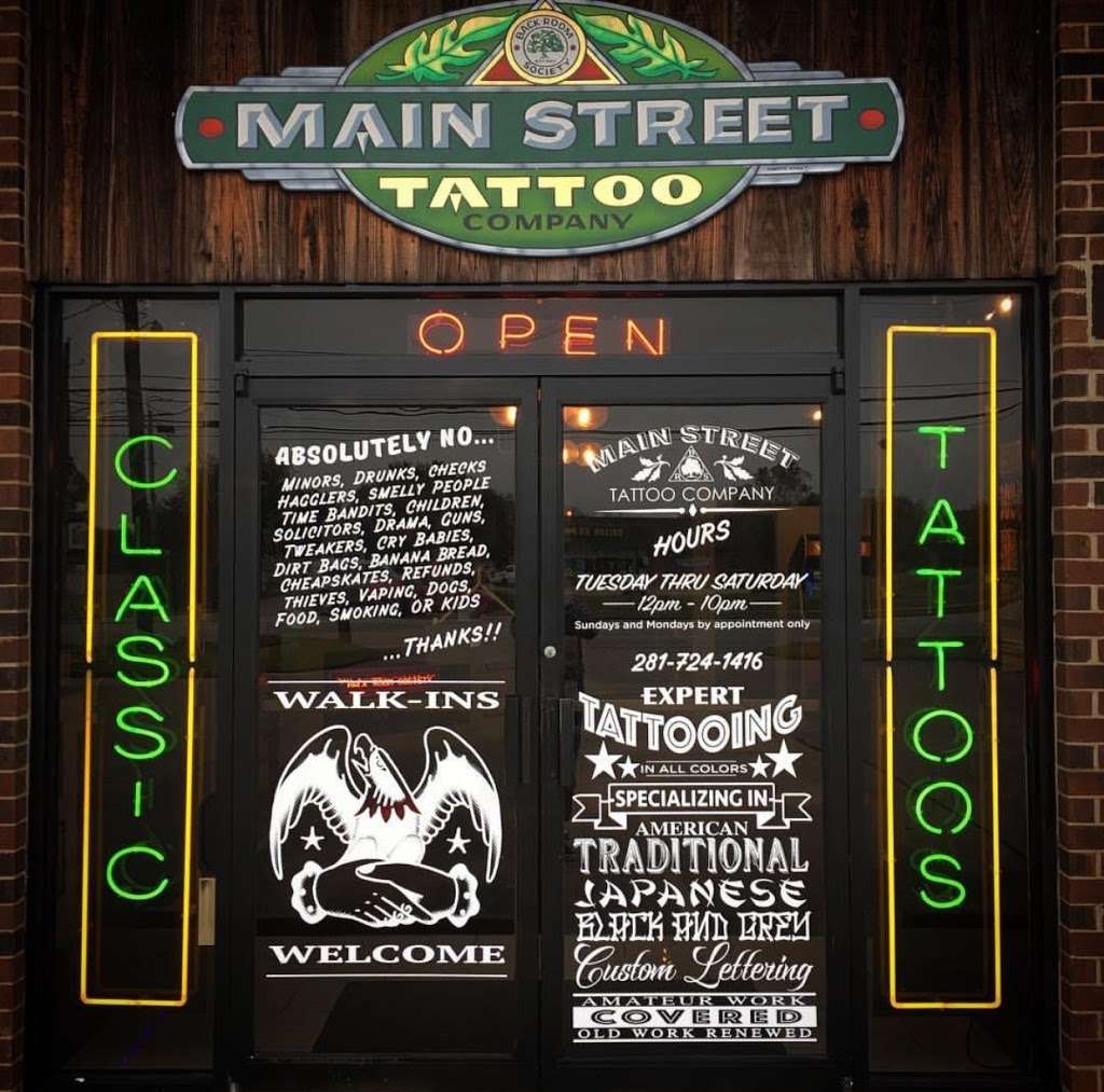 Main Street Tattoo Company | 1520 E Main St, League City, TX 77573, USA | Phone: (281) 724-1416