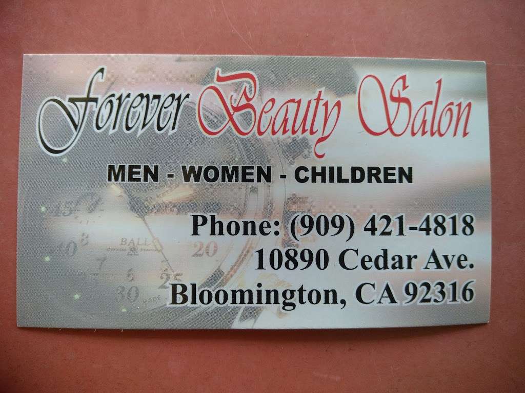 Forever Beauty Salon | 10890 Cedar Ave, Bloomington, CA 92316 | Phone: (909) 421-4818