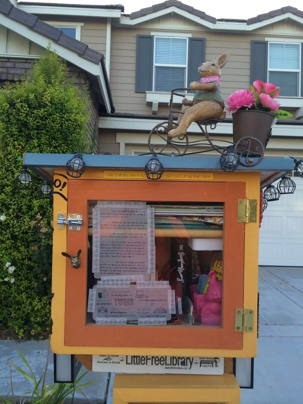 The Bicycling Bunny Little Free Library 14279 | 14608 Westfield Ave, Chino, CA 91710, USA | Phone: (909) 264-1678