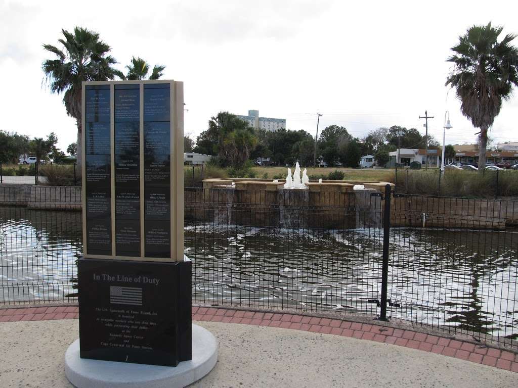 In The Line of Duty Monument | 17 Orange St, Titusville, FL 32796, USA