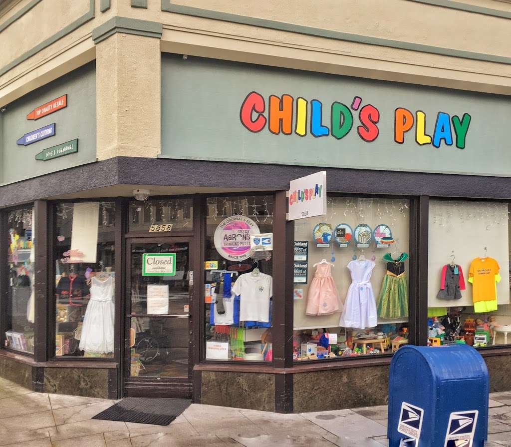 Childs Play | 5858 College Ave, Oakland, CA 94618, USA | Phone: (510) 653-3989