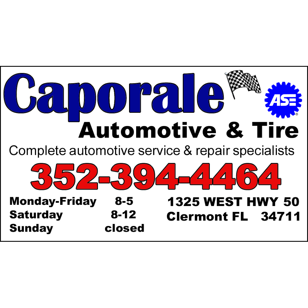 Caporale Automotive & Tire | 1325 FL-50, Clermont, FL 34711, USA | Phone: (352) 394-4464