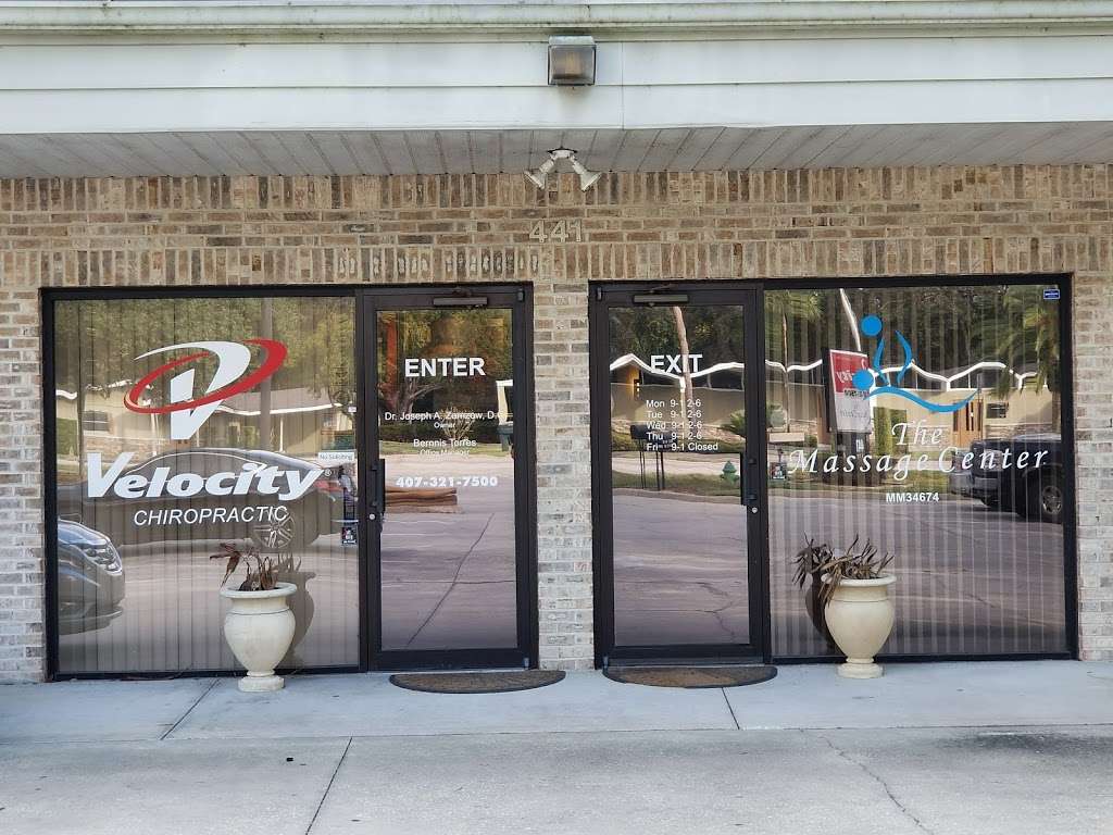 Velocity Chiropractic | 441 E Airport Blvd, Sanford, FL 32773, USA | Phone: (407) 321-7500