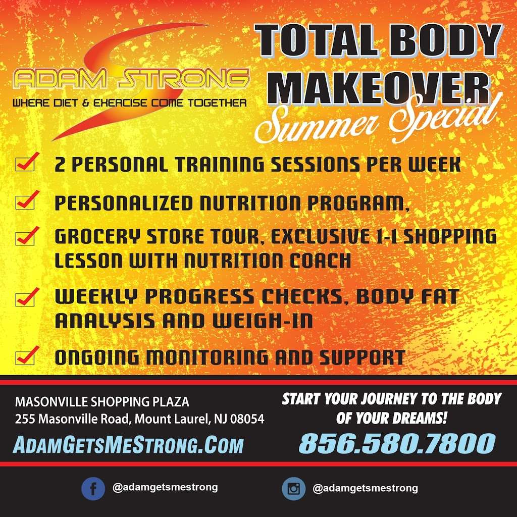 Adam Strong LLC Personal Training & Nutrition | 36 W Rte 70, Marlton, NJ 08053, USA | Phone: (856) 580-7800