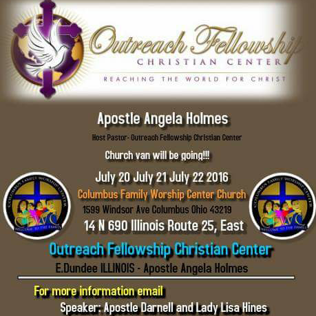 Outreach Fellowship Christian Center | 14N690 Illinois Route 25, Suite G-1, East Dundee, IL 60118 | Phone: (847) 844-0209