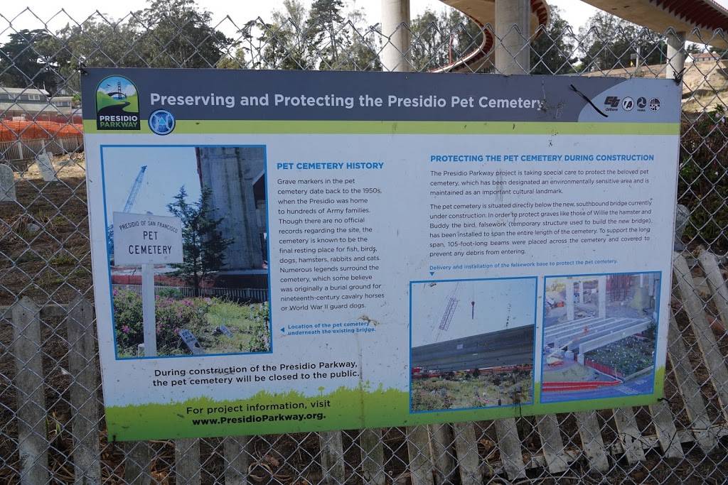 Presidio Pet Cemetery | 667 McDowell Ave, San Francisco, CA 94129, USA | Phone: (415) 561-4323
