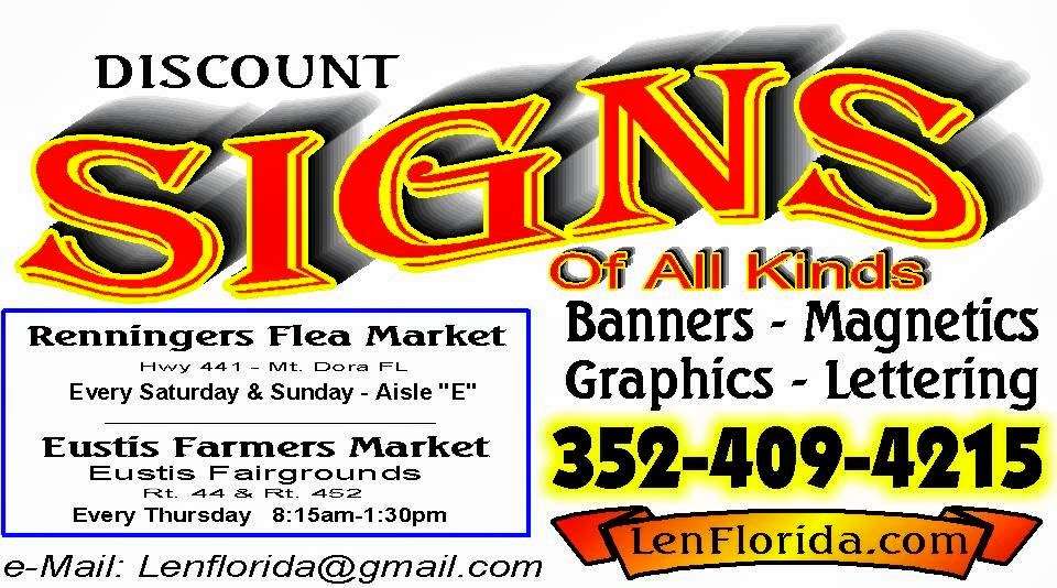 Discount Signs & Graphics | McKinley Rd, Umatilla, FL 32784, USA | Phone: (352) 409-4215