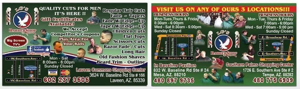 LGs Barber Shop | 832 W Baseline Rd Ste #24, Mesa, AZ 85210, USA | Phone: (480) 897-9735