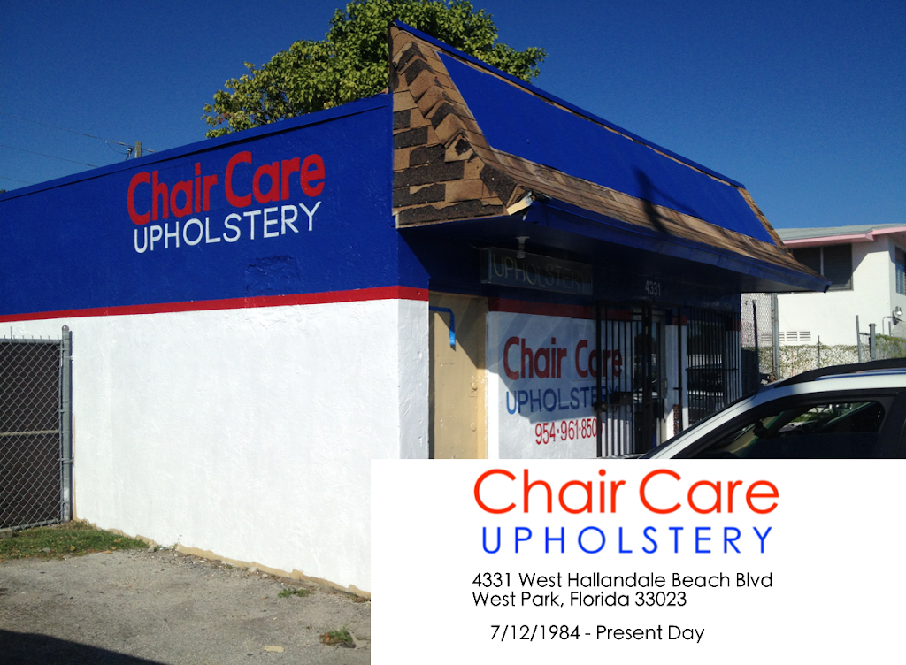 Chair Care Upholstery | 4331 W Hallandale Beach Blvd, Hollywood, FL 33023, USA | Phone: (754) 444-8677