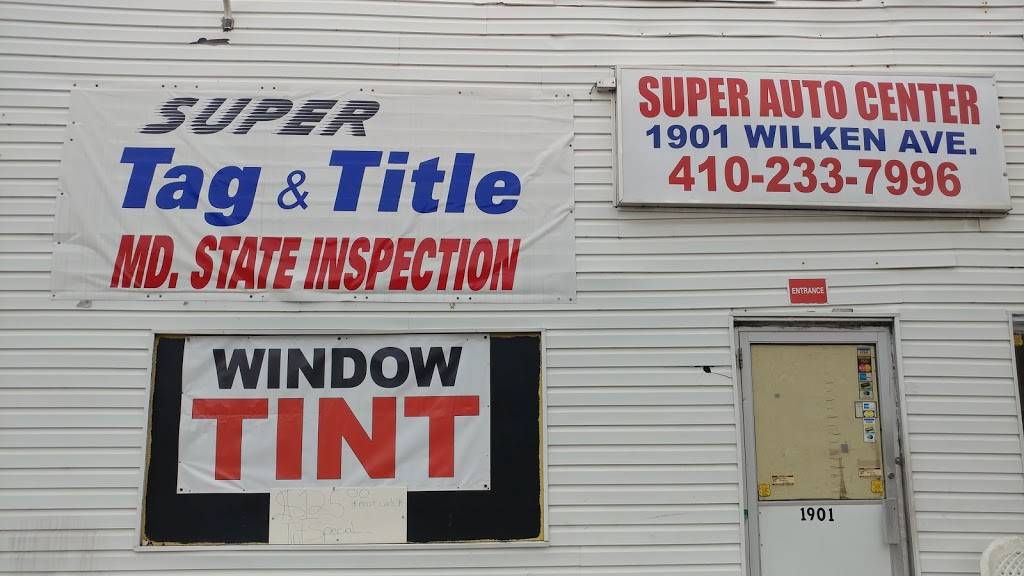 SUPER TAG & TITLE | 1901 Wilkens Ave, Baltimore, MD 21223, USA | Phone: (410) 233-7996