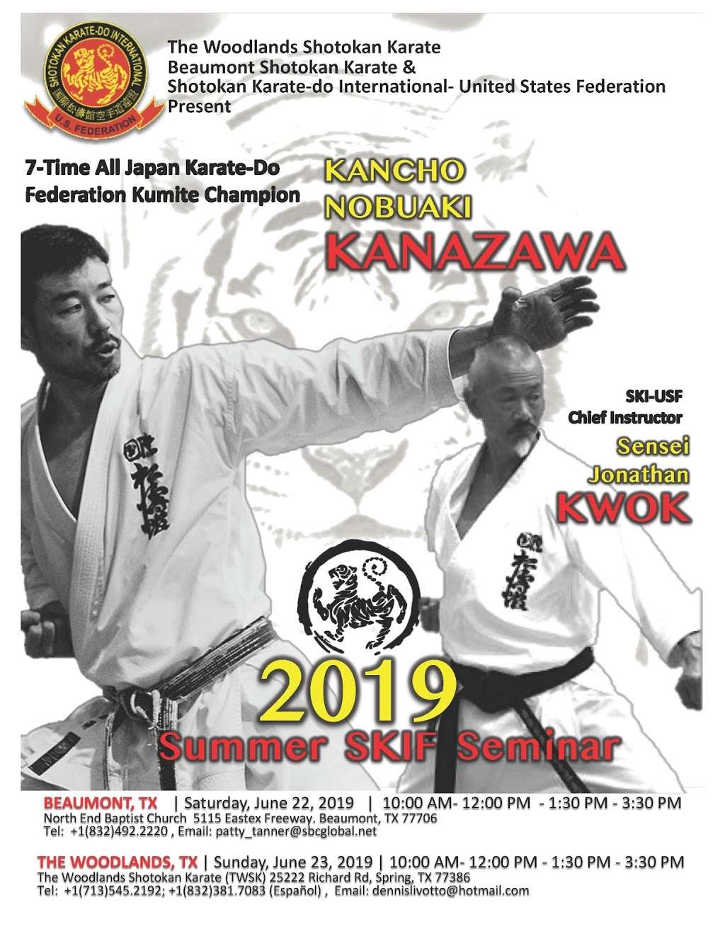 The Woodlands Shotokan Karate | 25222 Richards Rd, Spring, TX 77386, USA | Phone: (713) 545-2192
