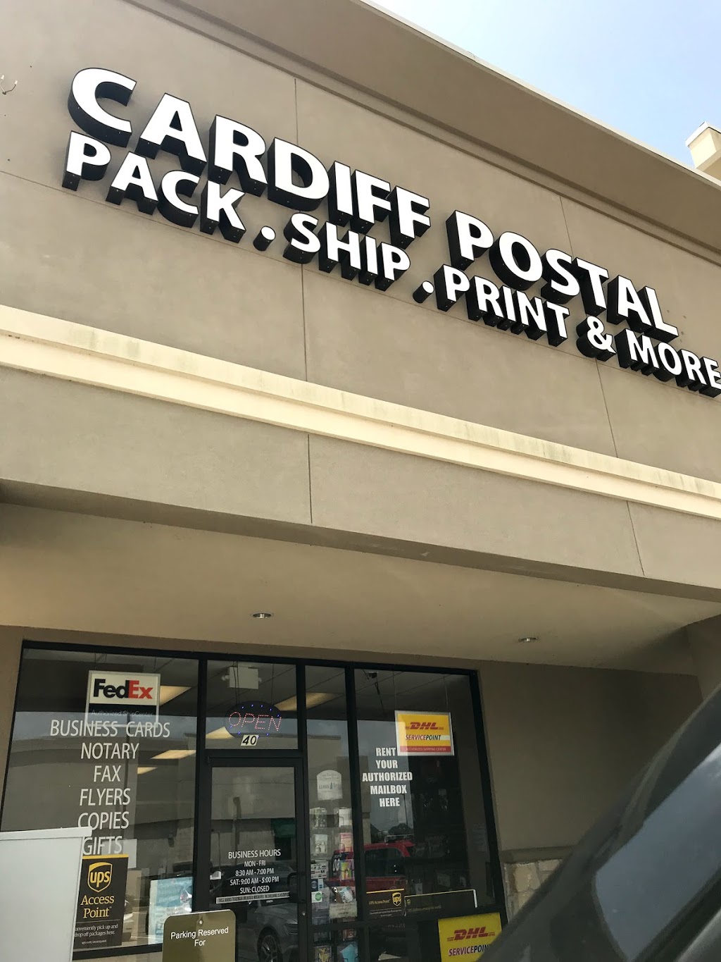 Cardiff Postal | 4031 FM 1463 #40, Katy, TX 77494, USA | Phone: (281) 394-5778