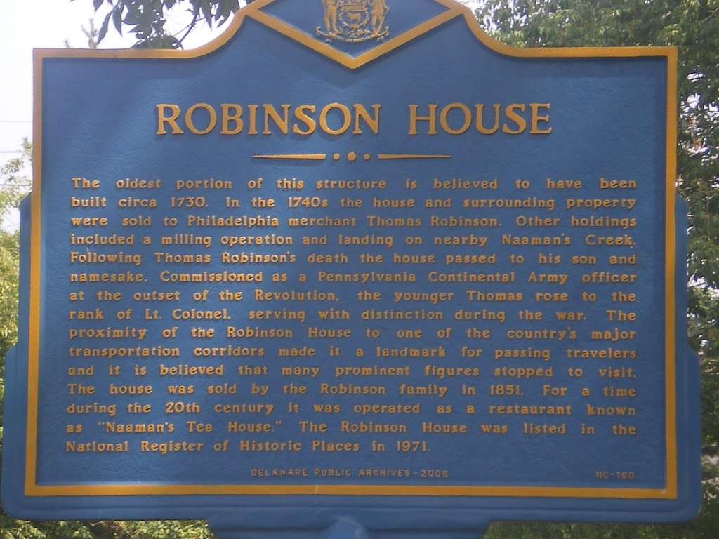 Robinson House | 1 Naamans Rd, Claymont, DE 19703, USA | Phone: (302) 792-0285