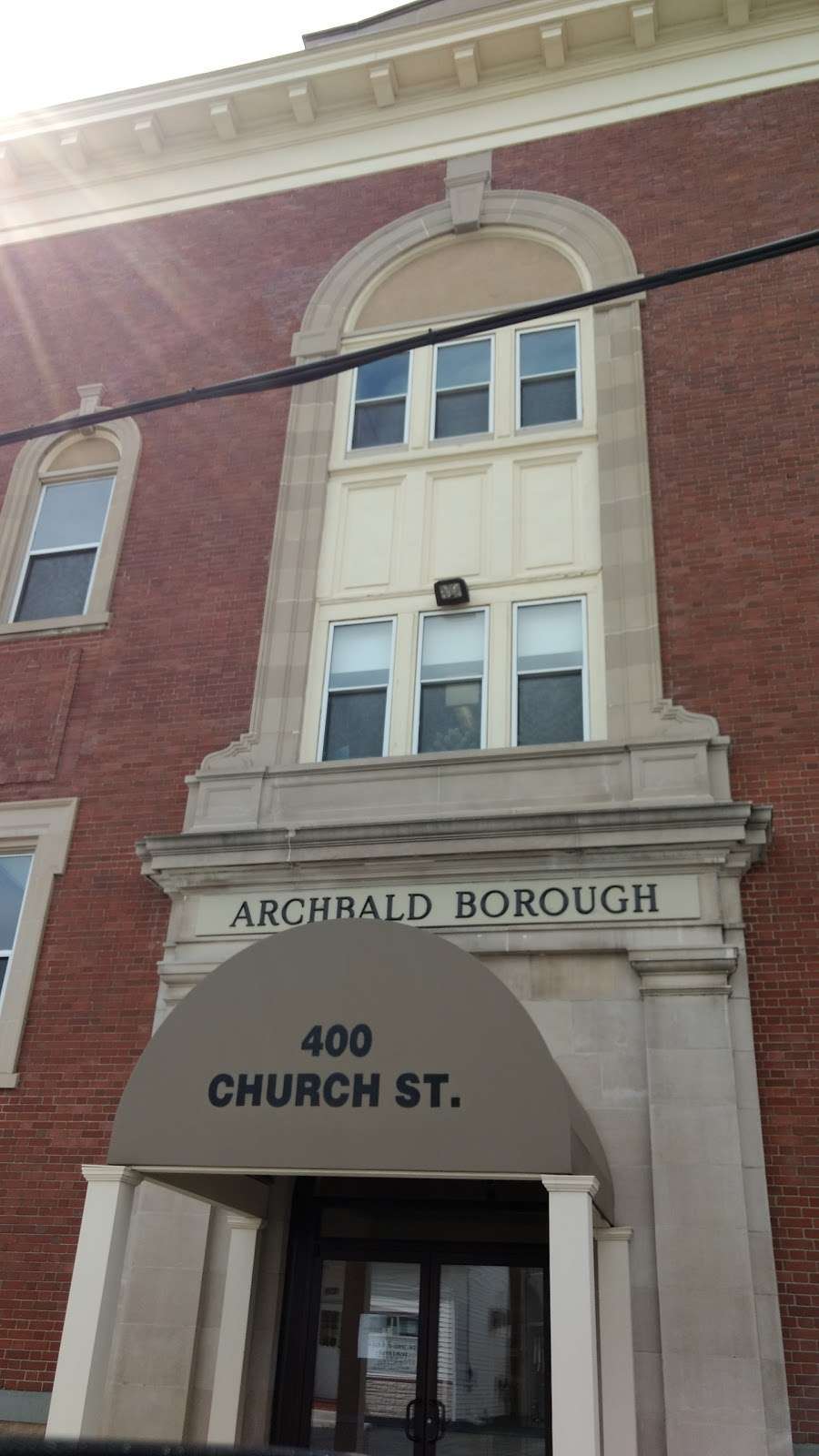 Archbald Boro Administration | 400 Church St # 1, Archbald, PA 18403, USA | Phone: (570) 876-4179