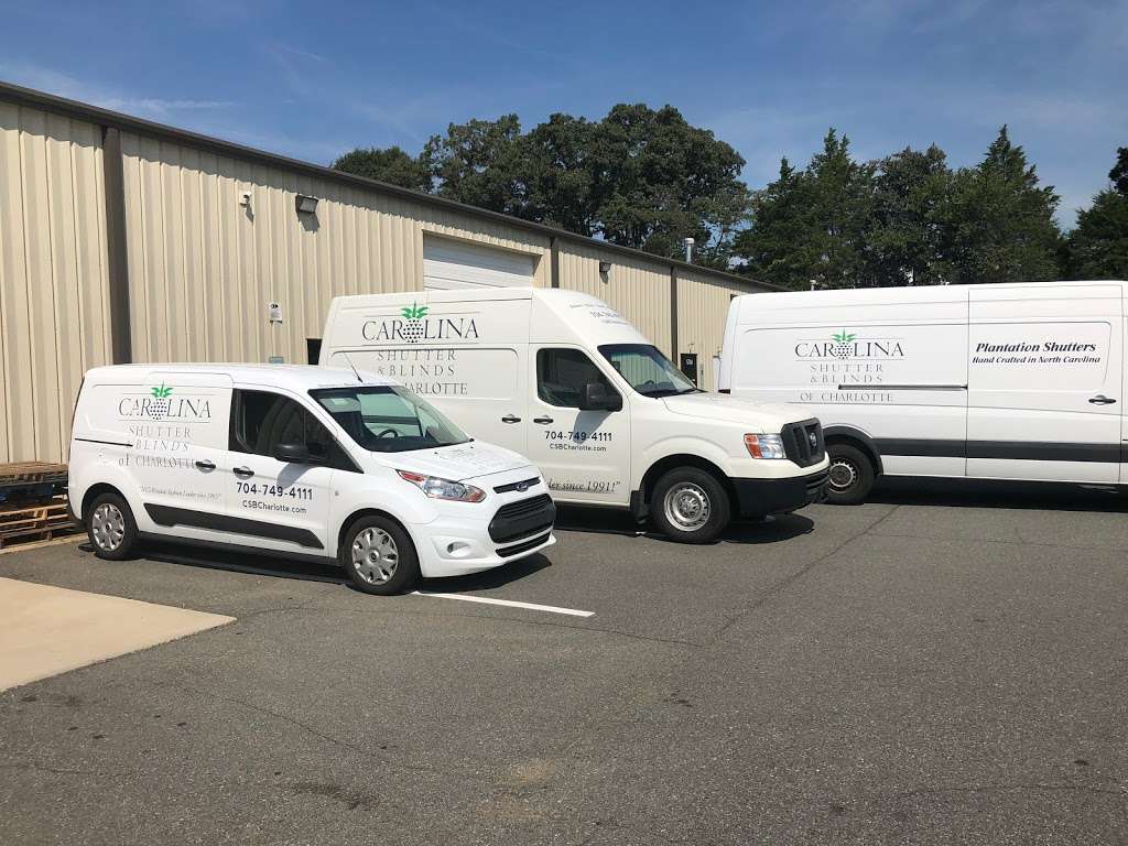 Carolina Shutter & Blinds of Charlotte | 5702 Harrisburg Industrial Park Dr, Harrisburg, NC 28075, USA | Phone: (704) 749-4111