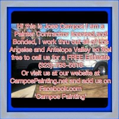 Campos Painting | 37665 17th St E, Palmdale, CA 93550, USA | Phone: (661) 947-7375