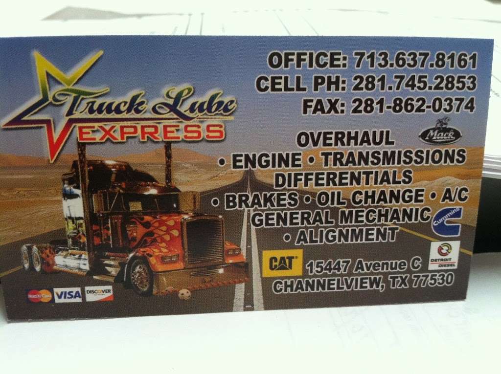 Truck Lube Express | 15447 Avenue C, Channelview, TX 77530 | Phone: (281) 745-2853