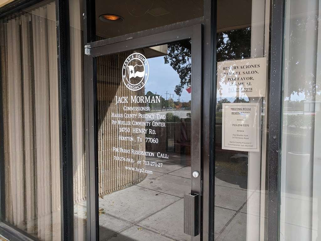 Pep Mueller Community Building | 14750 Henry Rd, Houston, TX 77060, USA | Phone: (281) 591-6951