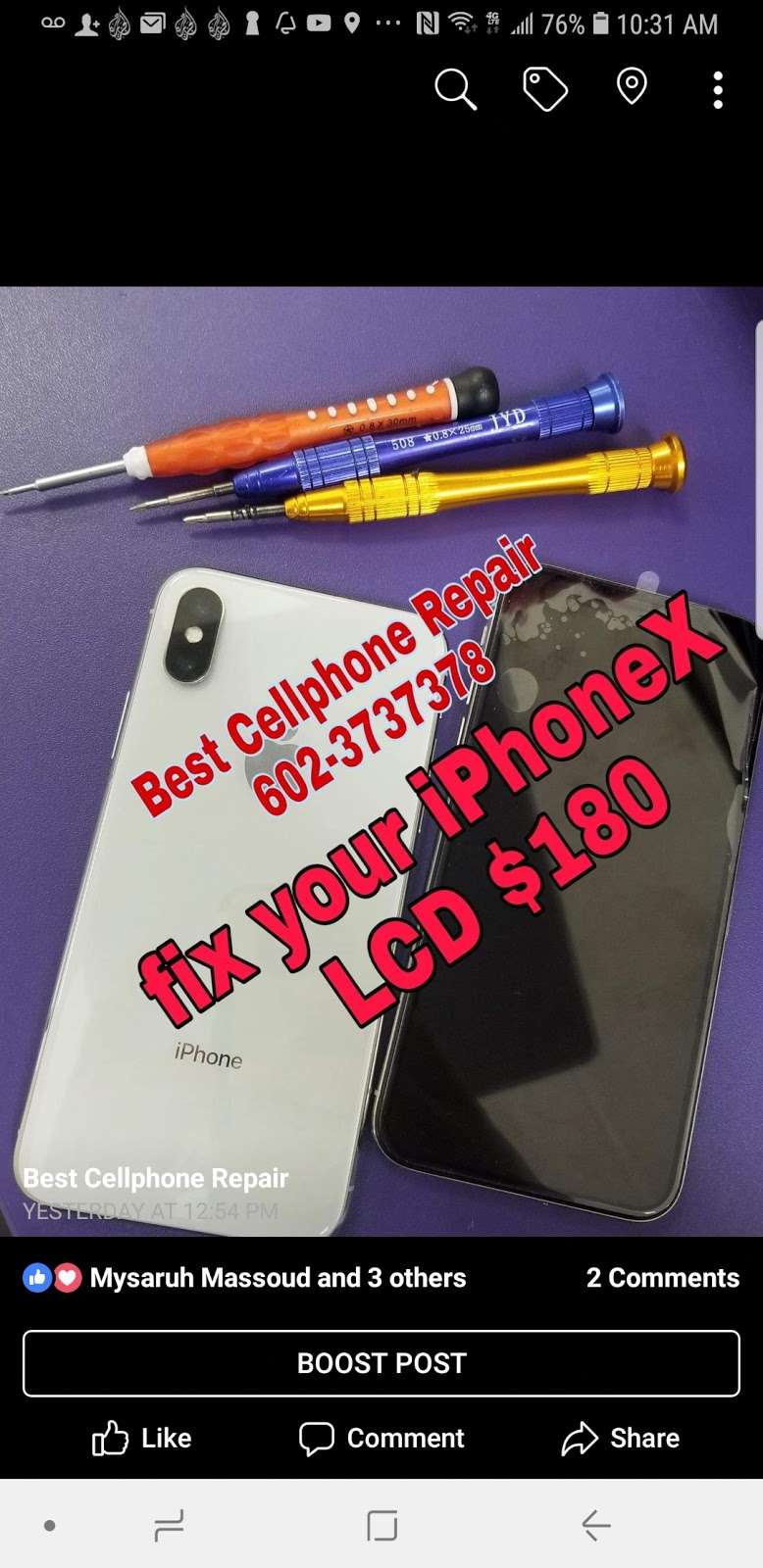 Best Cell Phone Repair Phoenix AZ | 6701 W Thomas Rd, Phoenix, AZ 85033, USA | Phone: (602) 373-7378