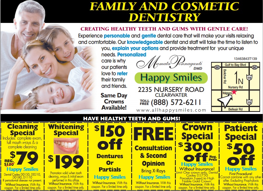 Happy Smiles Tampa | 12021 W Linebaugh Ave, Tampa, FL 33626, USA | Phone: (813) 818-4520