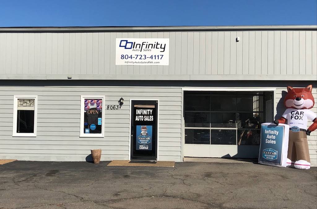 Infinity Auto Sales | 8063 Mechanicsville Turnpike, Mechanicsville, VA 23111, USA | Phone: (804) 723-4117