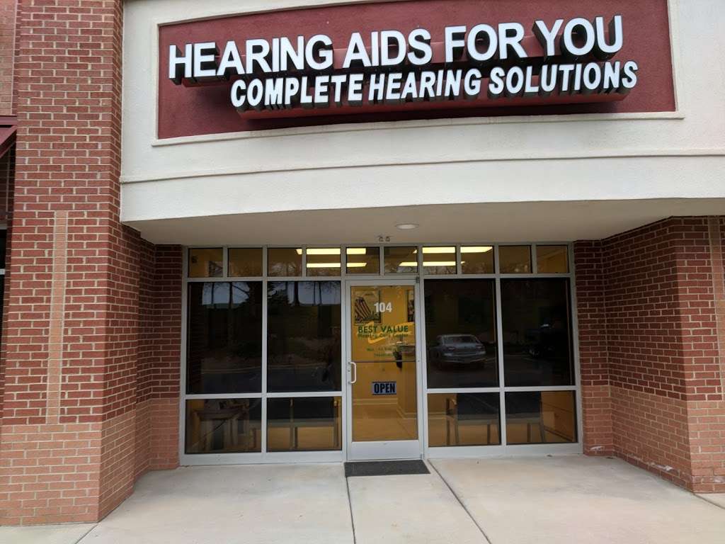Hearing Aids For You Inc | 107 Kilson Dr # 104, Mooresville, NC 28117, USA | Phone: (704) 663-0223