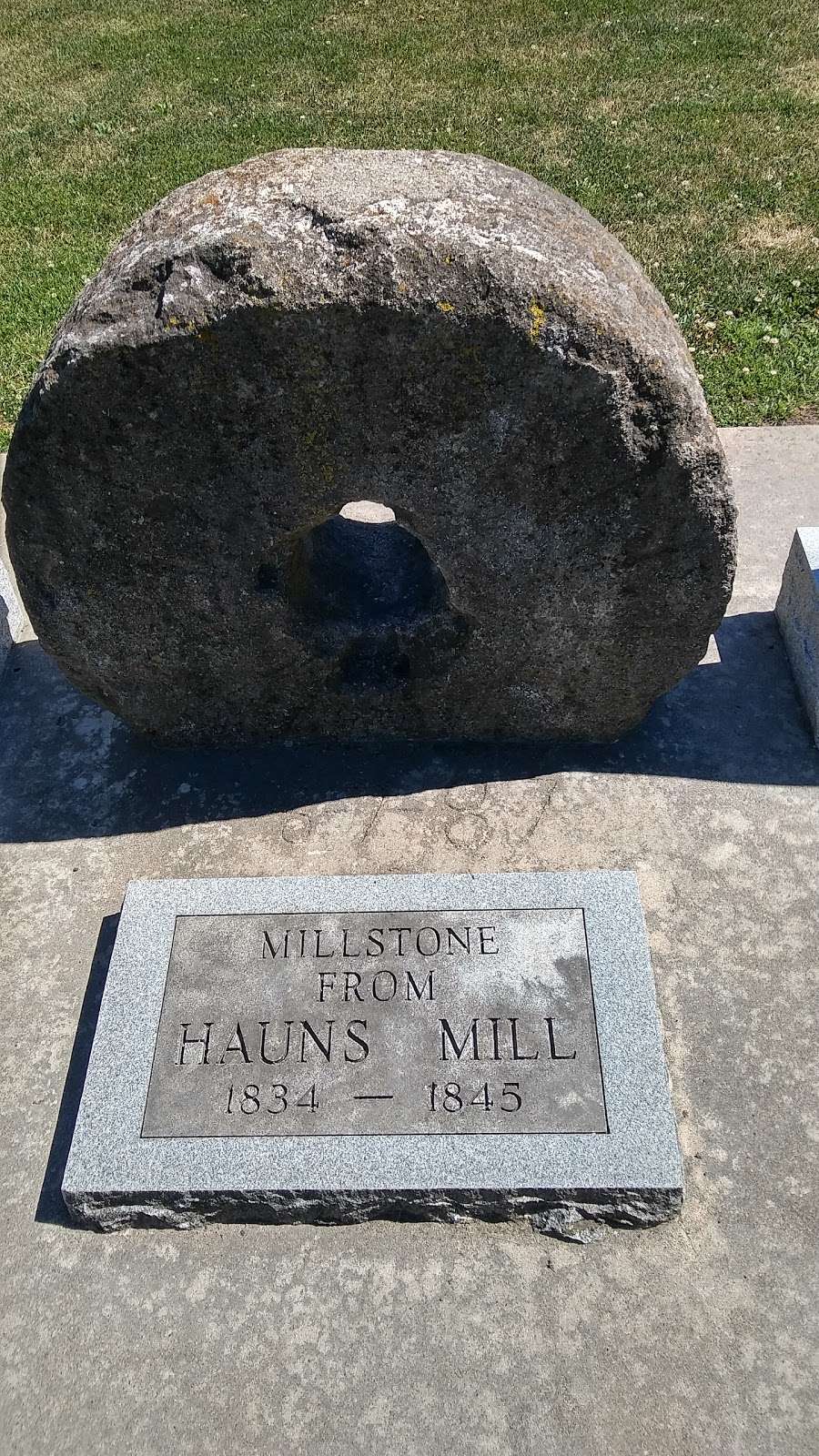 Hauns Mill, Mill Stone - LDS | 500-598 W Broadway St, Breckenridge, MO 64625, USA