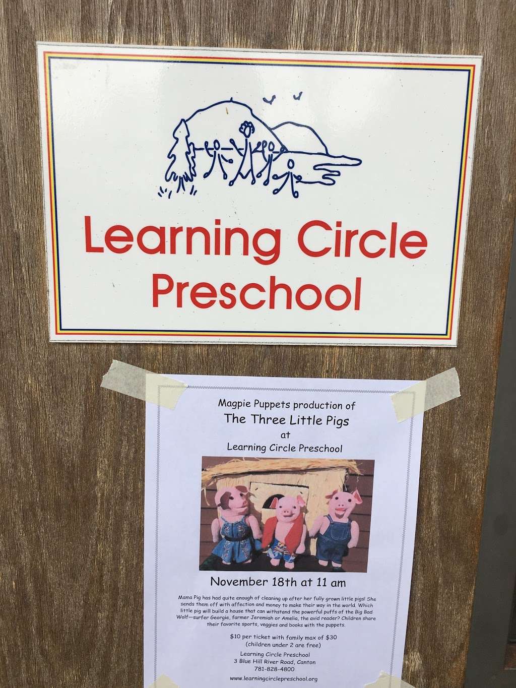 Learning Circle Preschool | 3 Blue Hill River Rd, Canton, MA 02021, USA | Phone: (781) 828-4800