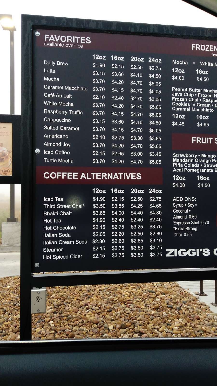 Ziggis Coffee | 10905 Colorado Blvd, Firestone, CO 80504, USA | Phone: (303) 682-5120