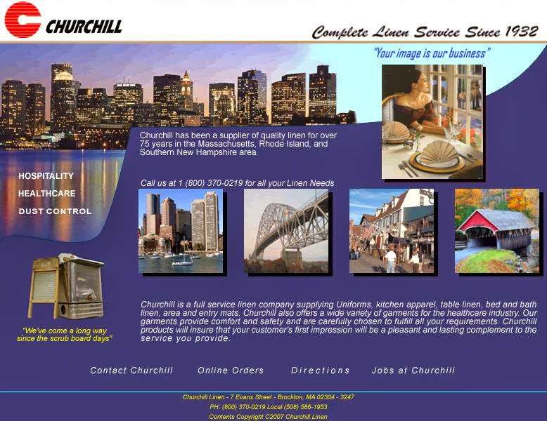 Churchill Linen Services Inc | 7 Evans St, Brockton, MA 02302, USA | Phone: (508) 586-1953