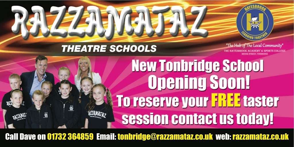 Razzamataz Theatre School & Razz Tots Tonbridge | The Hayesbrook School, Brook St, Tonbridge TN9 2PH, UK | Phone: 07401 801318