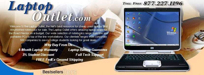 www.LaptopOutlet.com | 6925 St Estaban St, Tujunga, CA 91042, USA | Phone: (877) 227-1196