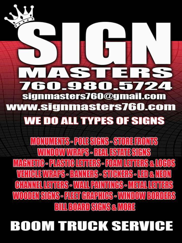 Sign Masters | 9520 Silver Ave, Hesperia, CA 92344, USA | Phone: (760) 980-5724