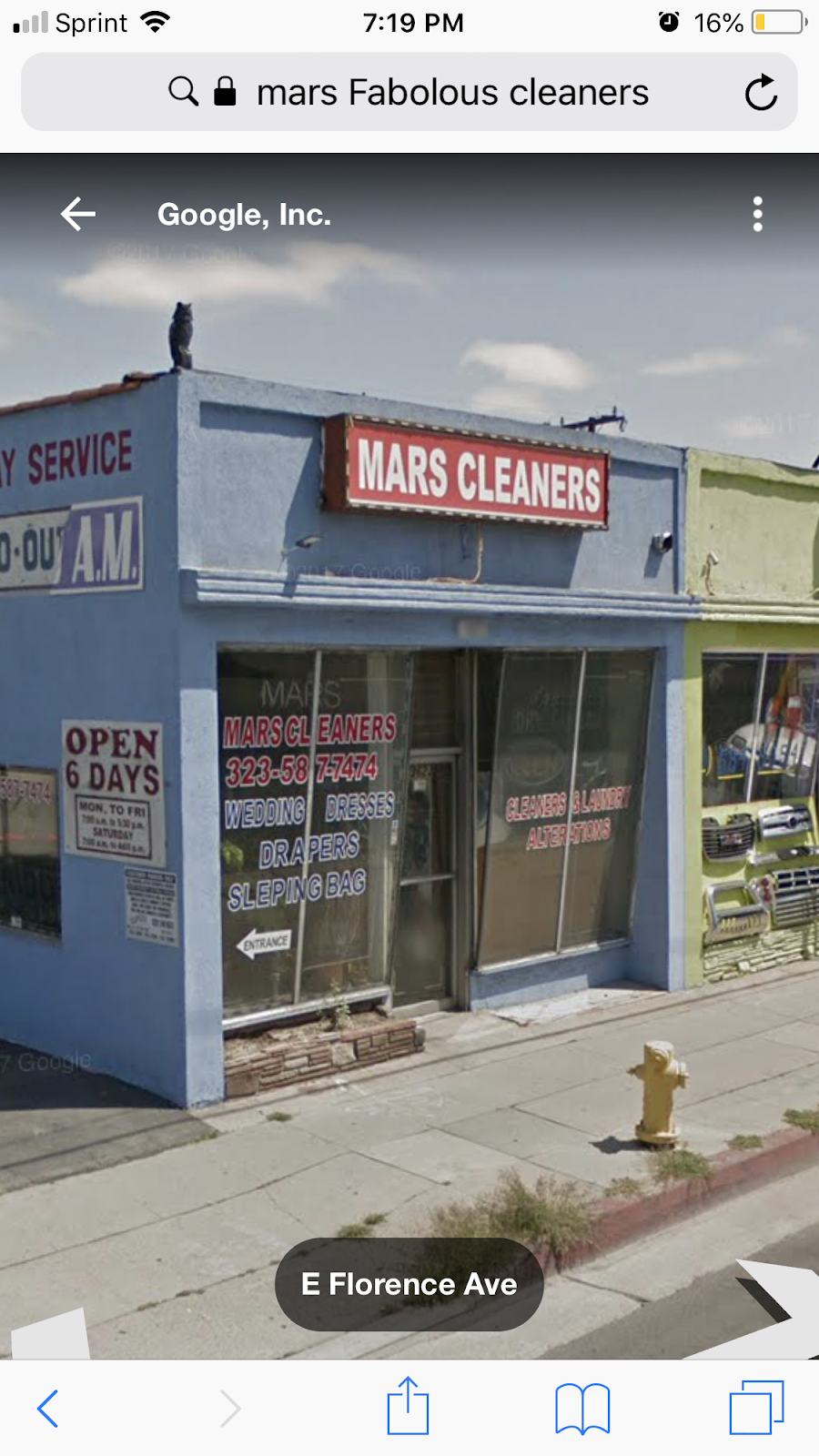 Marrs Fabulous Cleaners | 3623 Florence Ave, Bell, CA 90201, USA | Phone: (323) 587-7474
