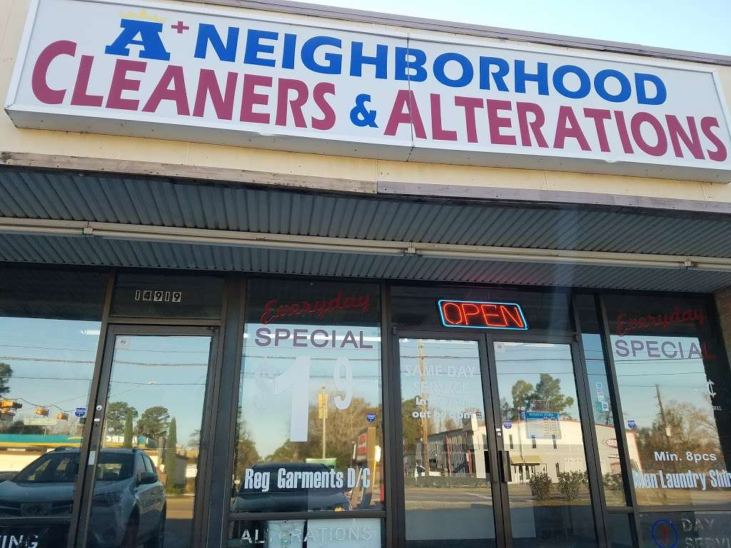 A Plus Neighborhood Cleaners | 14919 Stuebner Airline Rd # 1, Houston, TX 77069 | Phone: (281) 580-5862