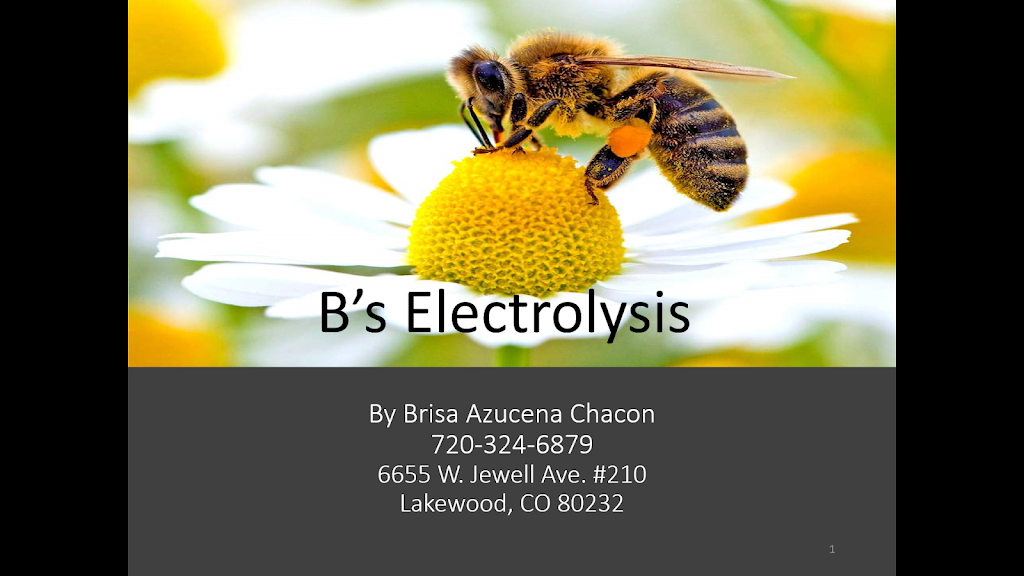 Bs electrolysis | 6655W W Jewell Ave #210, Lakewood, CO 80232, USA | Phone: (720) 324-6879