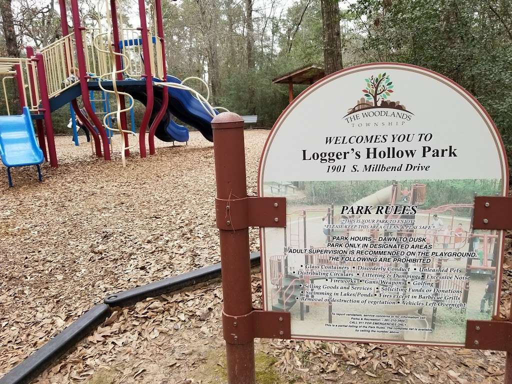 Loggers Hollow Park | 1901 S Millbend Dr, The Woodlands, TX 77380, USA | Phone: (281) 210-3800