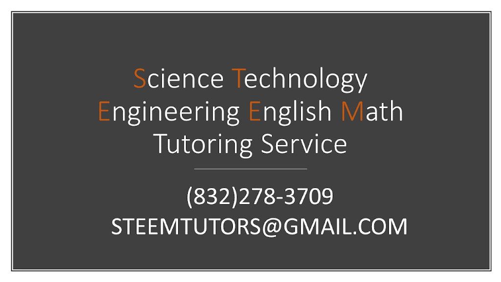 STEEM Tutors | Houston, TX 77024, USA | Phone: (832) 278-3709