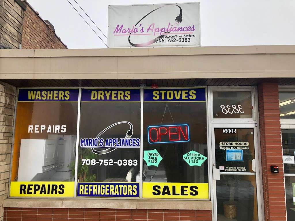 Marios Appliance Service | 3838 147th St, Midlothian, IL 60445 | Phone: (708) 752-0383