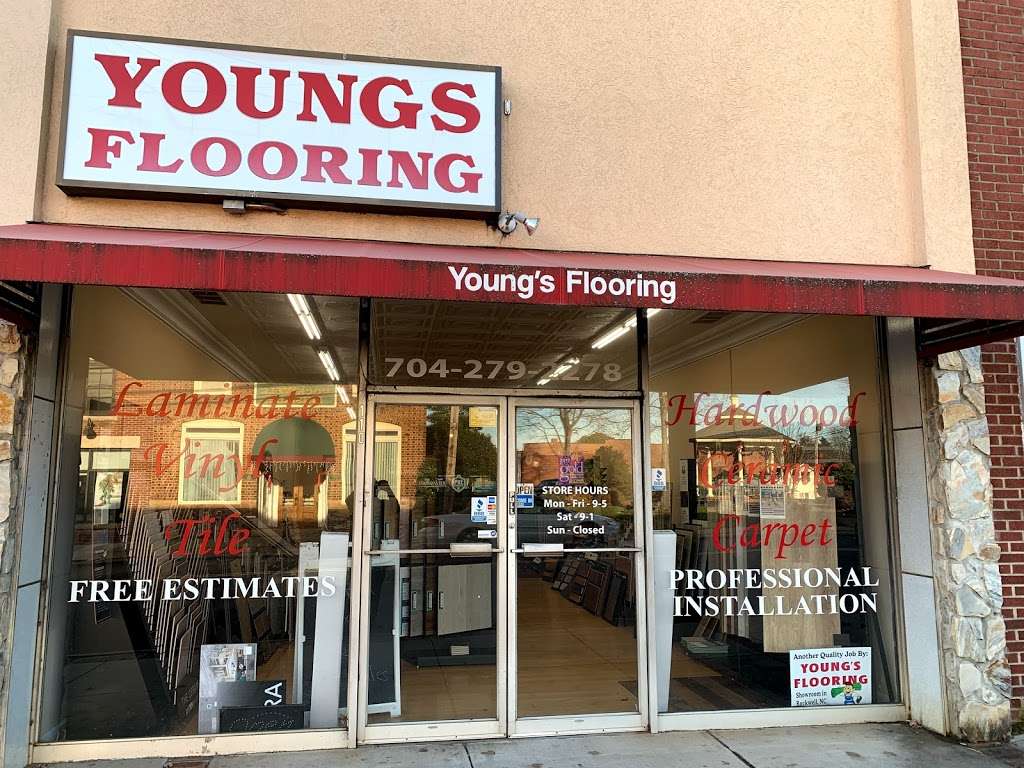 Youngs Flooring | 110 E Main St, Rockwell, NC 28138, USA | Phone: (704) 279-2278