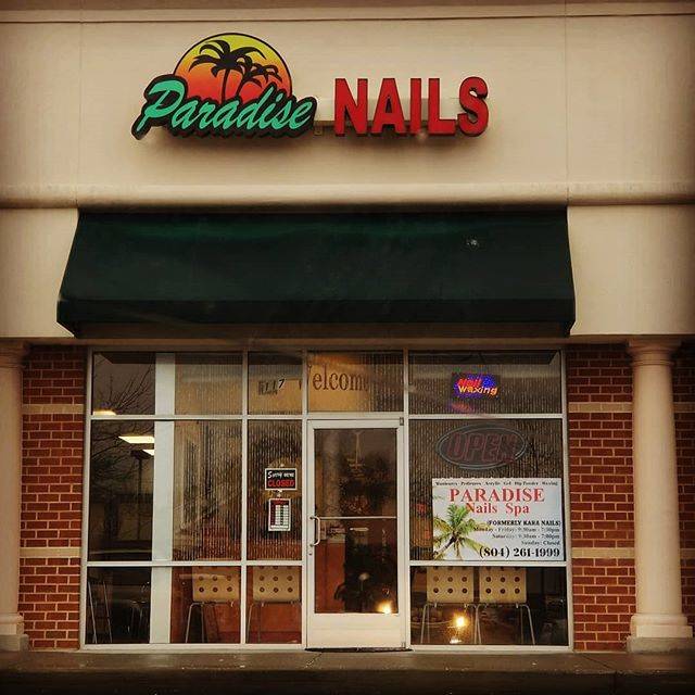 Paradise Nails & Spa | 1080 Virginia Center Pkwy #117, Glen Allen, VA 23059, USA | Phone: (804) 261-1999