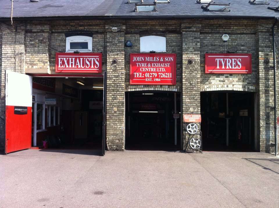 John Miles & Son Tyres, Exhaust Centre Ltd | Unit 2, The Maltings, Station Rd, Sawbridgeworth CM21 9JX, UK | Phone: 01279 726211